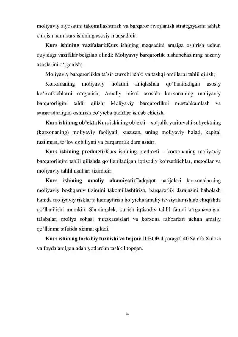 MOLIYAVIY BARAQARORLIK TAHLILI. 4