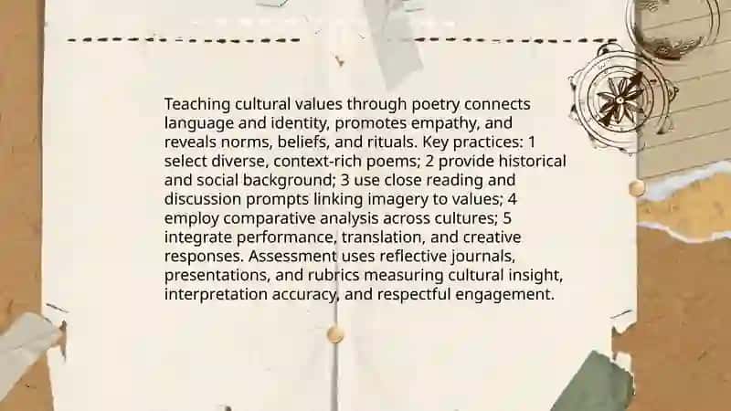 Materials for teaching culture: poems 4