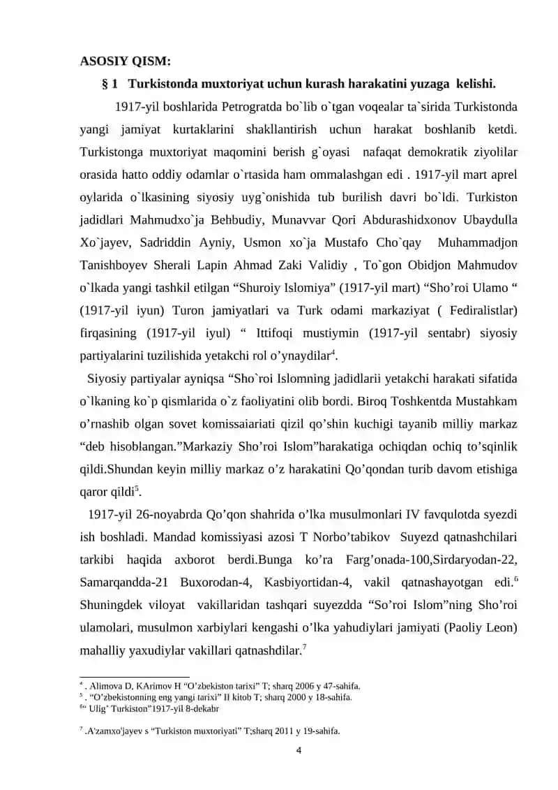 Turkiston Muxtoriyati 4