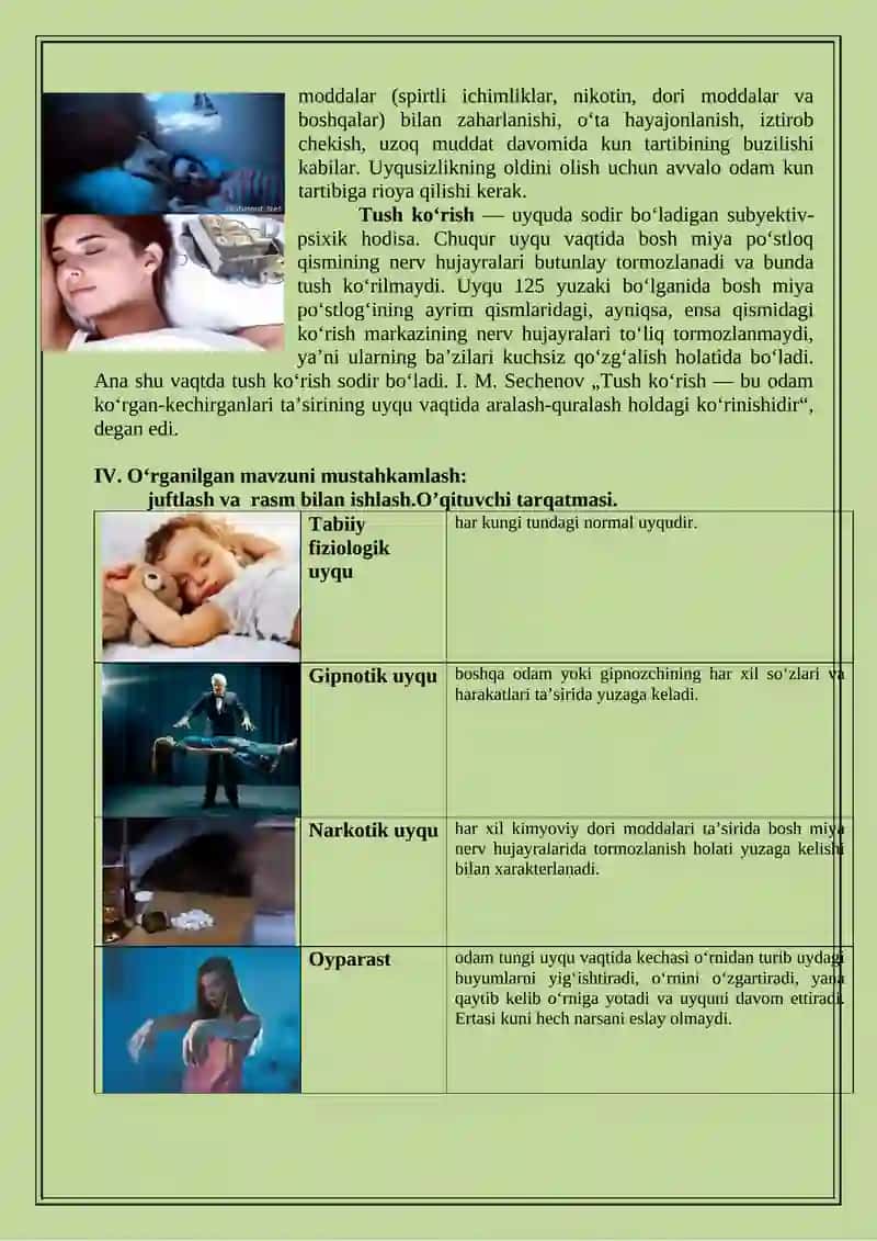 Uyqu va uning ahamiyati 4