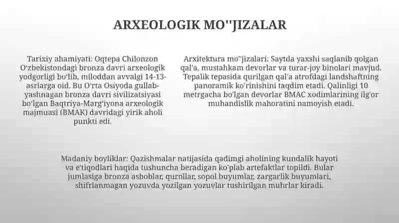 Oqtepa Chilonzon 4