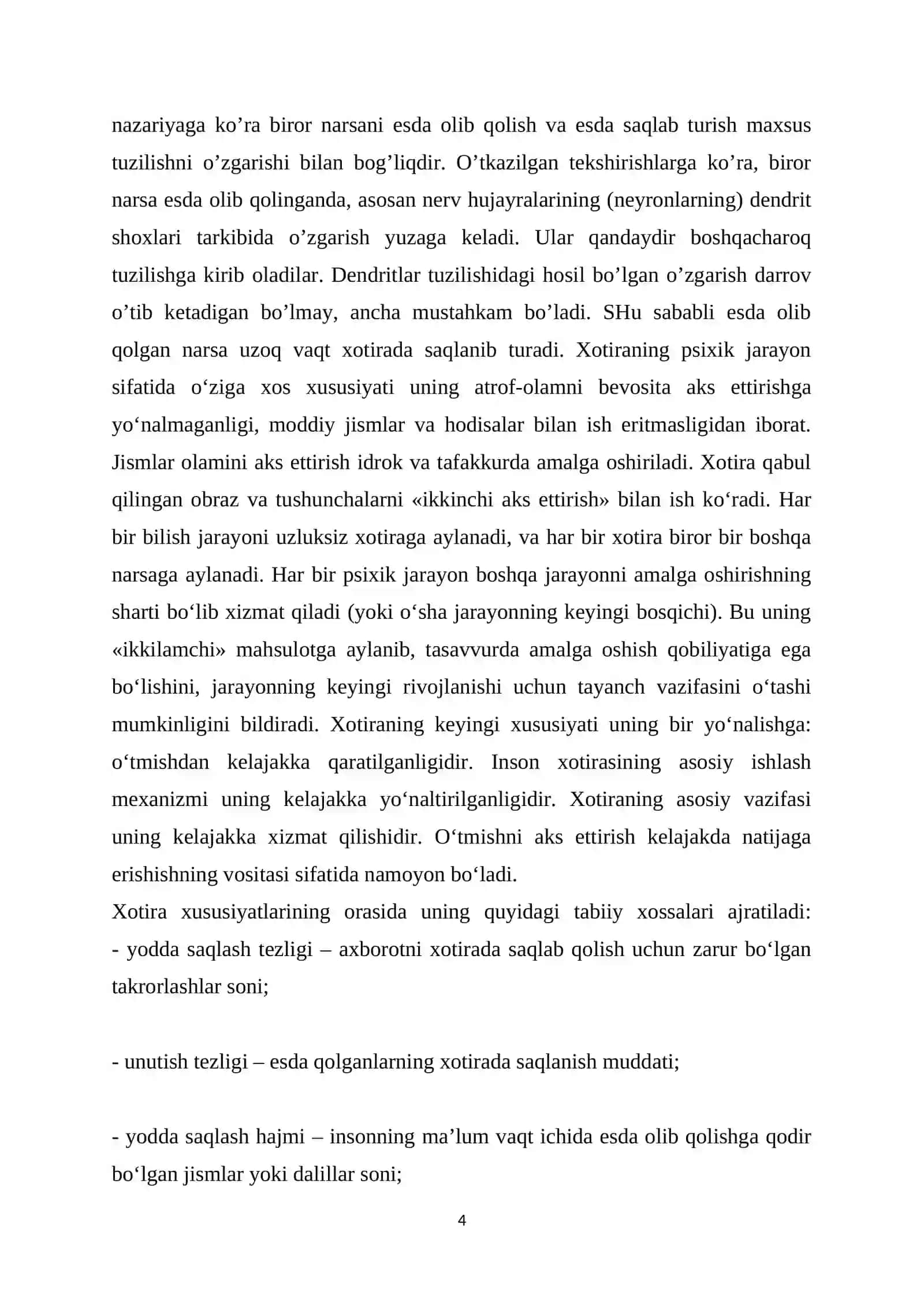 Xotira turlari 4