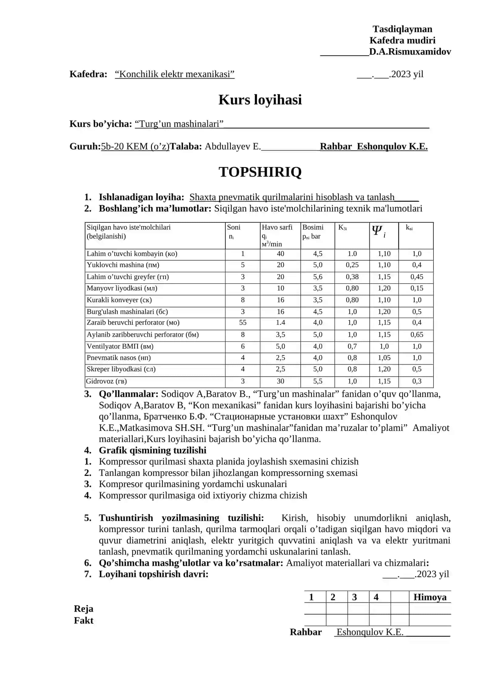 Turg’un mashinalari kurs loyihasi 4