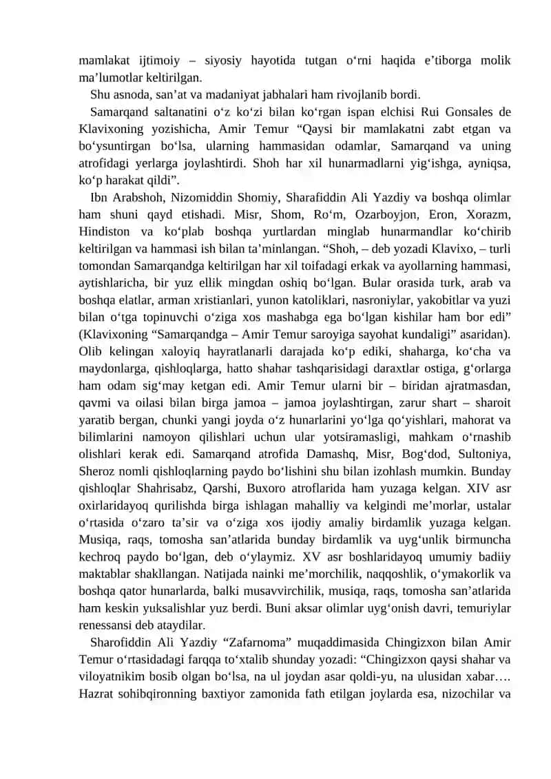 Amir Temur va Temuriylar davri san'ati 4