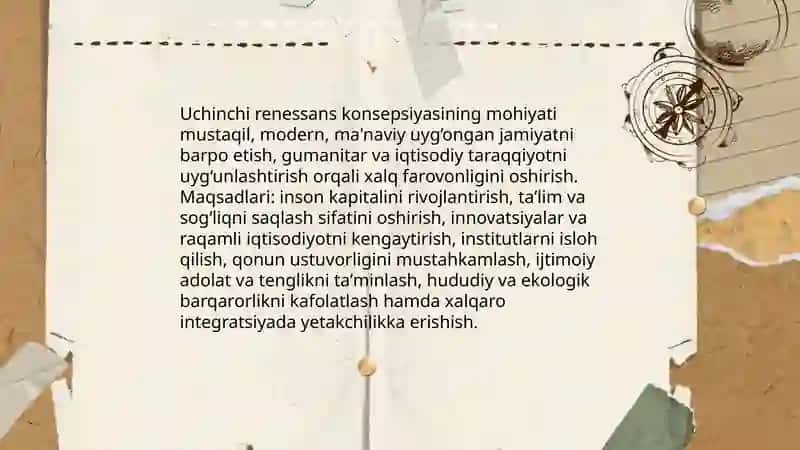 "Uchinchi renessans" tushunchalari 4
