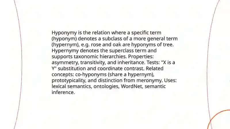 Semantic classification of words 4