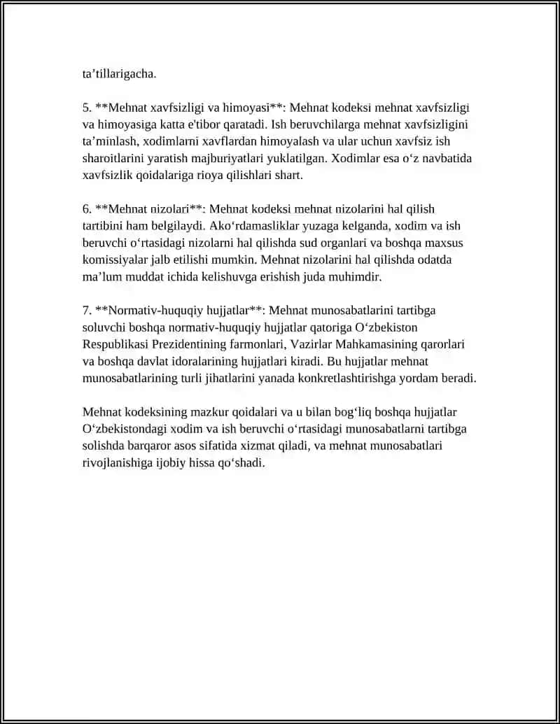 XODIMLAR VA ISH BERUVCHILARNING O'ZARO MUNOSABATI 4
