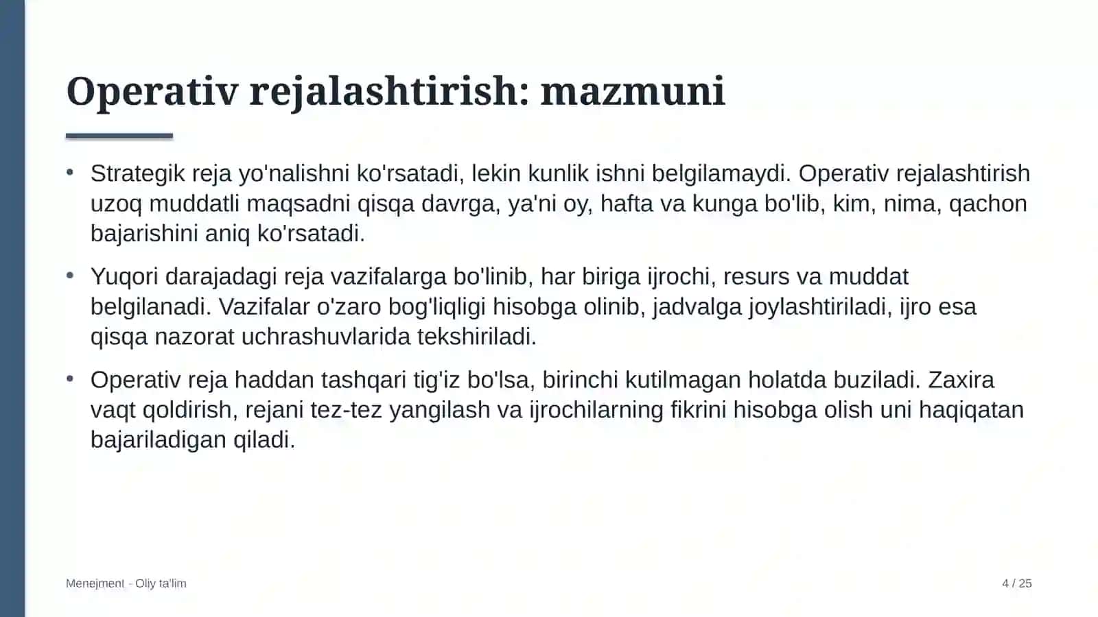 Chorvachilik xo'jaliklarida operativ rejalashtirish 4