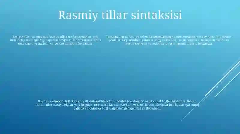 Rasmiy Uslub Sintaksisi 4
