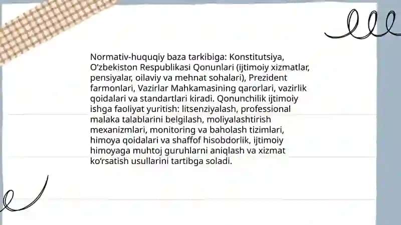 Oʻzbekistonda ijtimoiy ishning institutsionallashuvi 4