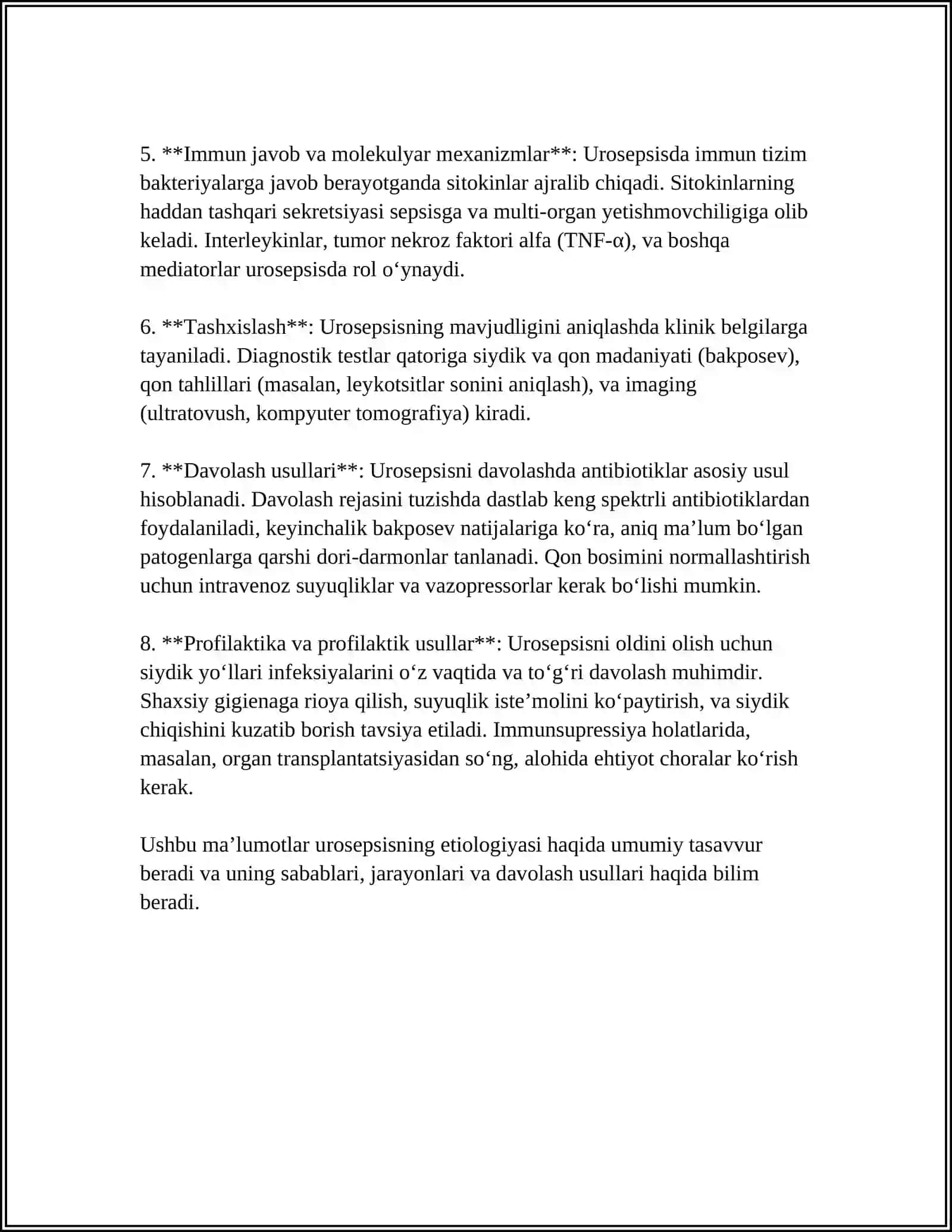 UROSEPSIS 4