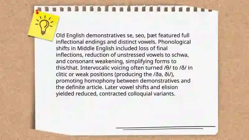The Evolution of Word Changes in Demonstrative Pronouns 4