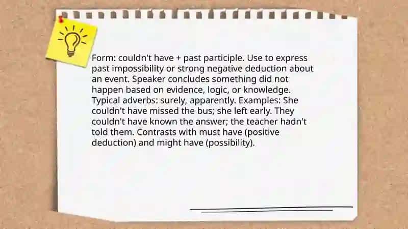 Modal Verbs in the Past 4