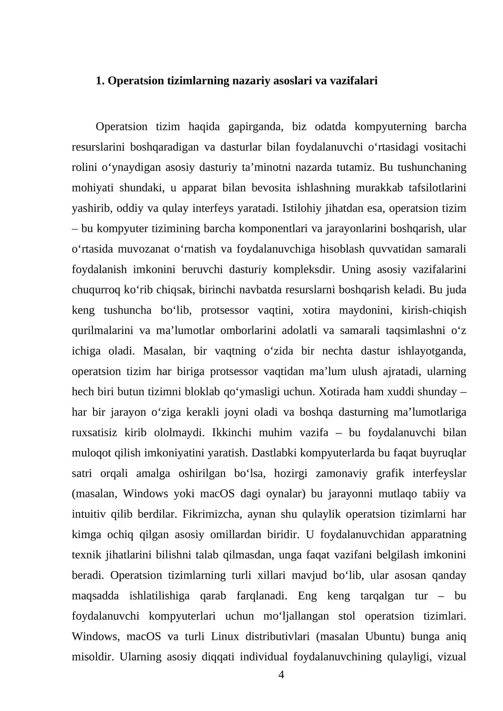 Operatsion tizimlar va ularning turlari 4