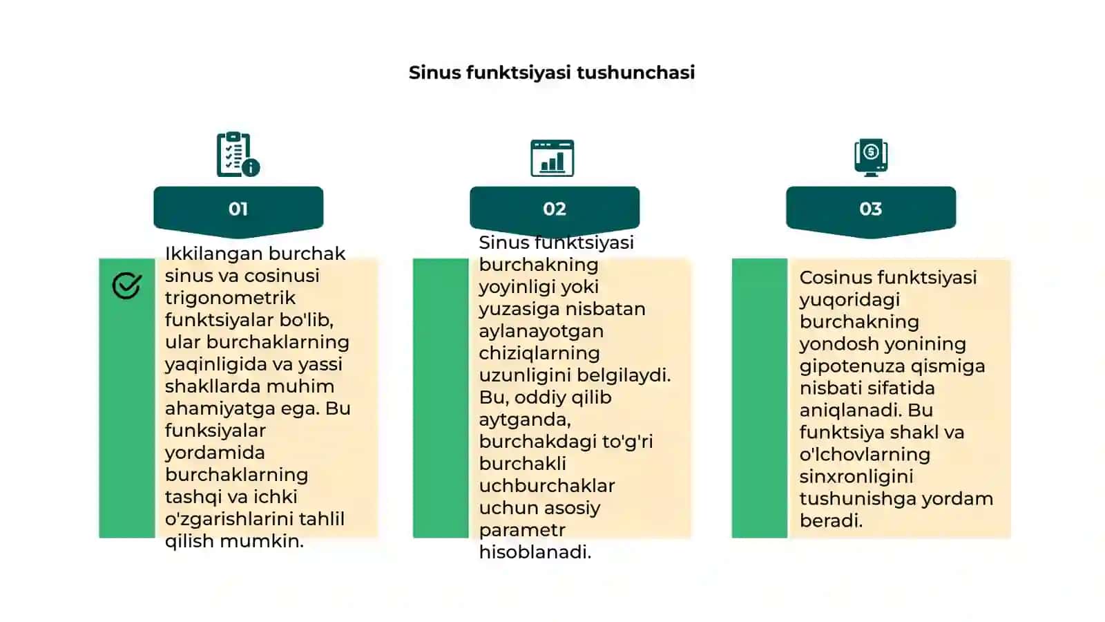 Ikkilangan burchak sinus va cosinusi 4
