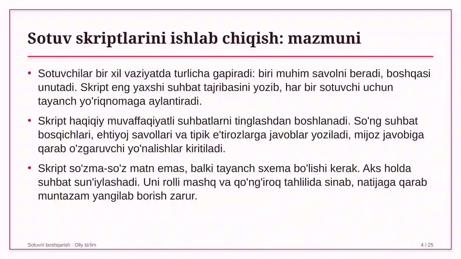 polizchilikda sotuv skriptlarini ishlab chiqish 4547 4
