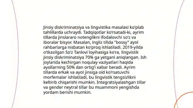 Til va jins munosabati 4