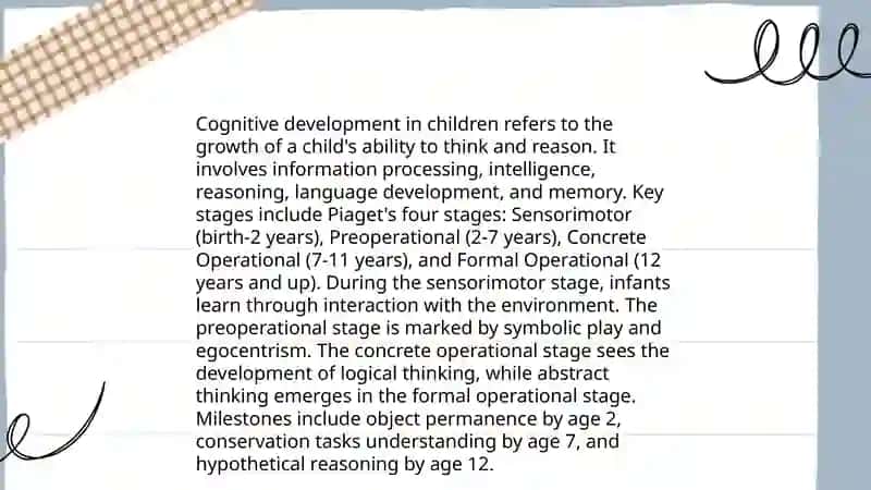 Child growth and development 4