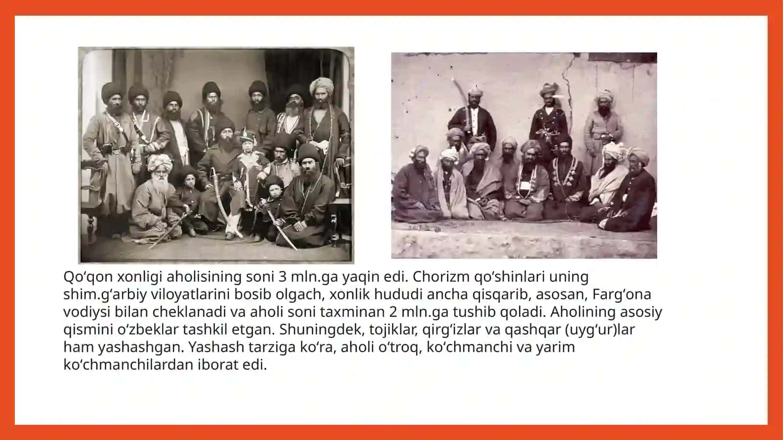 Qo‘qon xonligi aholisi va mashg‘ulotlari 4