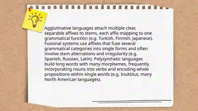 Morphological Typology:Analytical and Syntetic Language Types 4