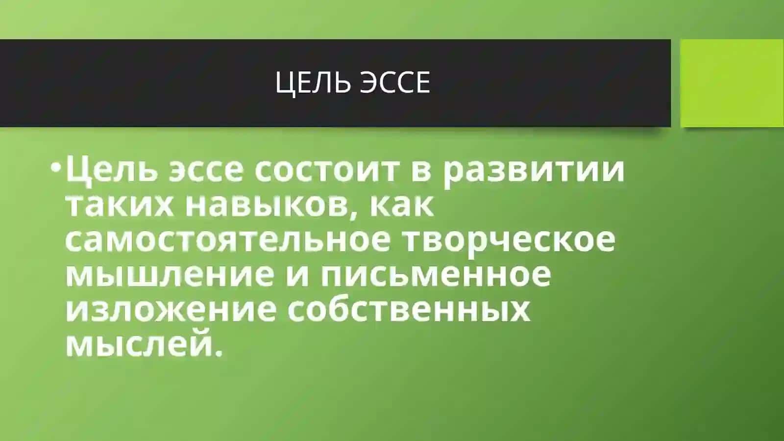 КАК ПИСАТЬ ЭССЕ 4