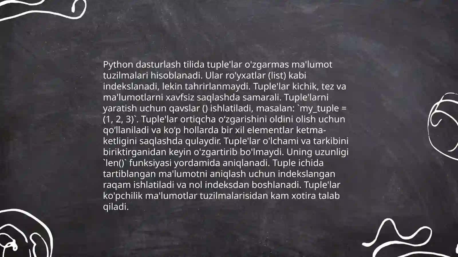 Kortezh (tuple) 4