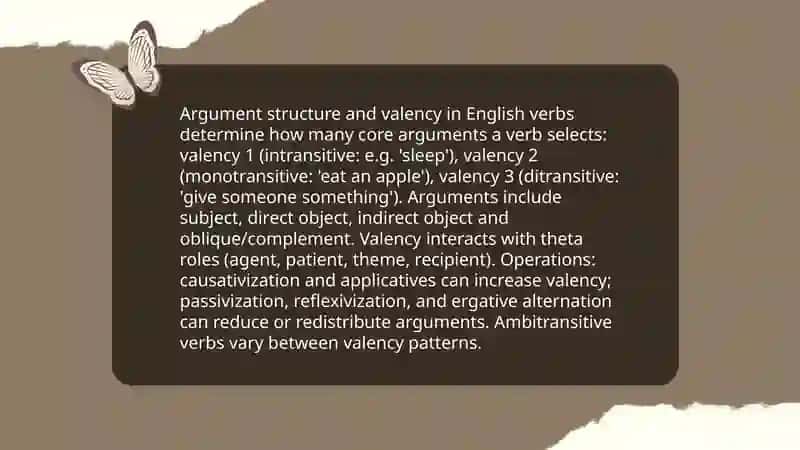 Verb: General characteristics 4