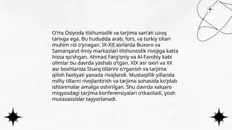 Oʻrta asrlarda arab va Oʻrta Osiyo tilshunosligi 4