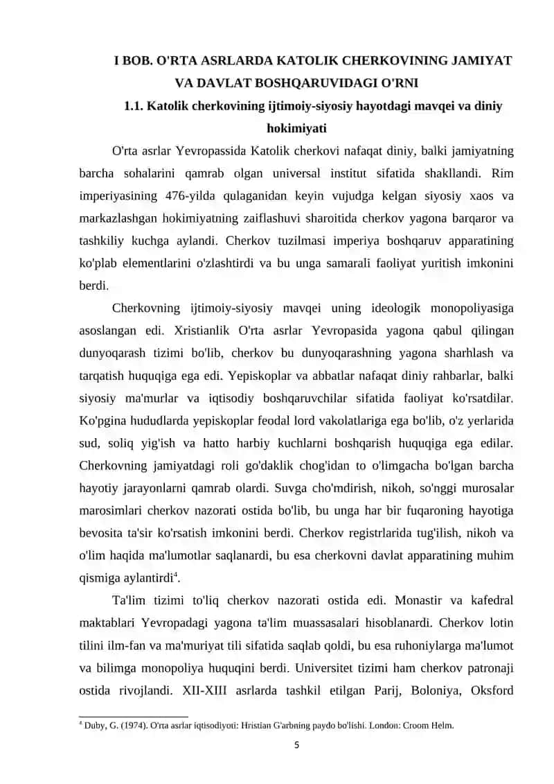 O‘RTA ASRLARDA KATOLIK CHERKOVI VA PAPALIK 4