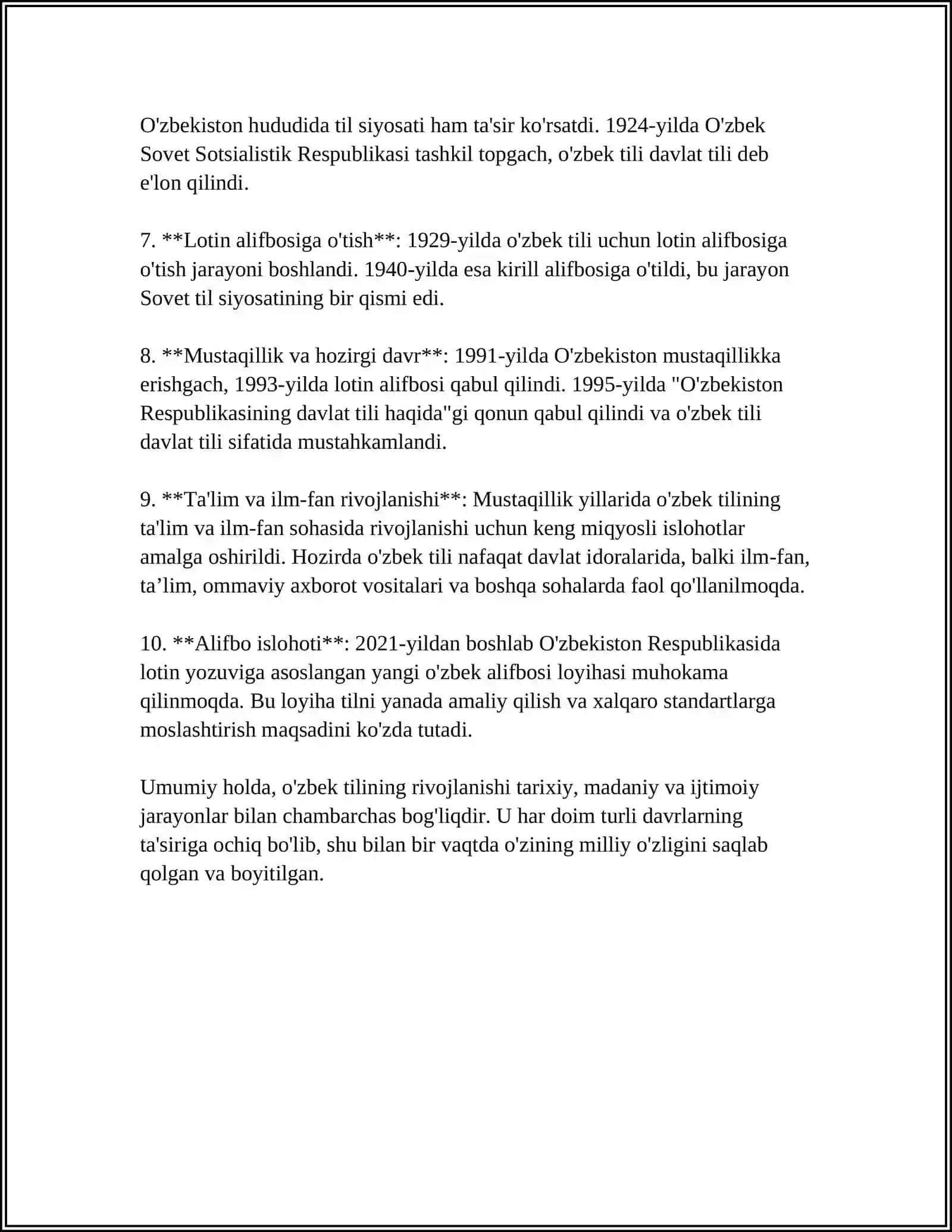 Milliy Til va Adabiy Til 4