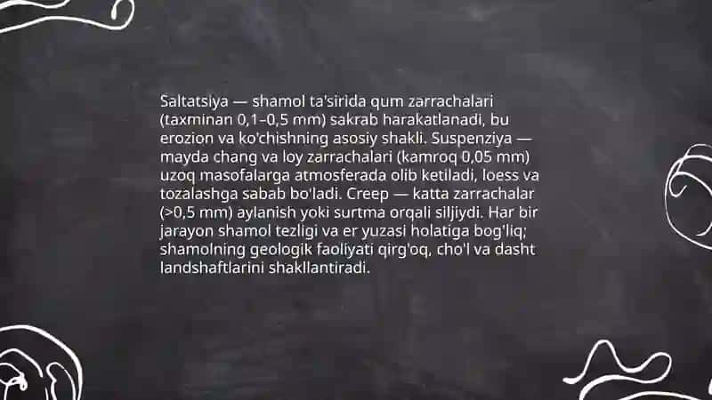 Shamolning geologik faoliyati 4