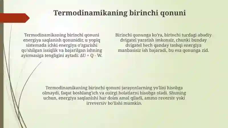TERMODINAMIKA ASOSLARI 4