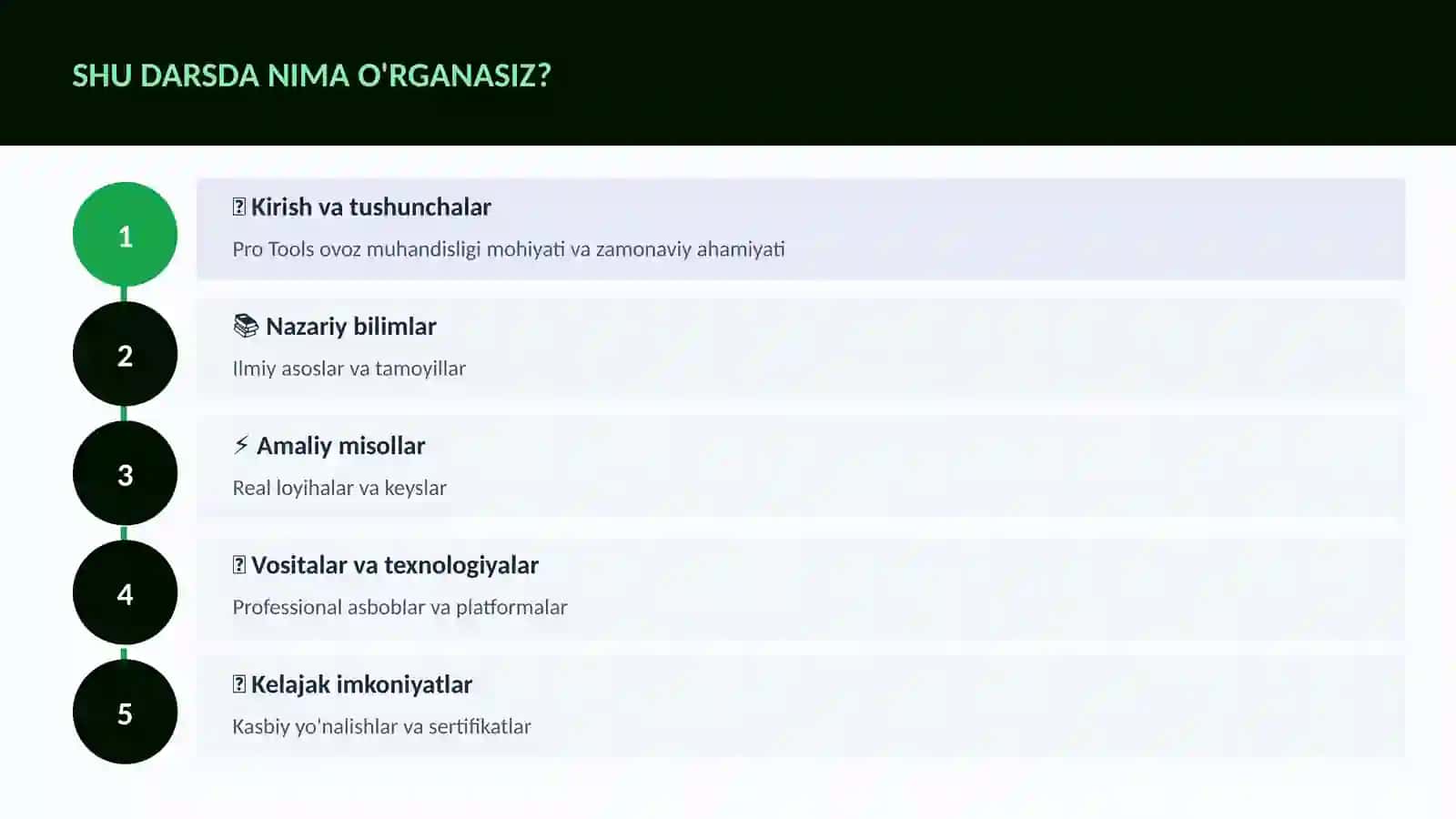 Pro Tools ovoz muhandisligi 4
