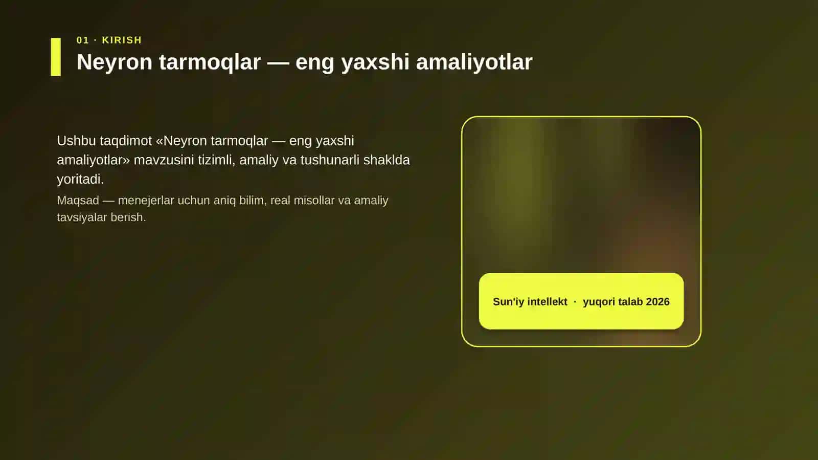 Neyron tarmoqlar — eng yaxshi amaliyotlar 4