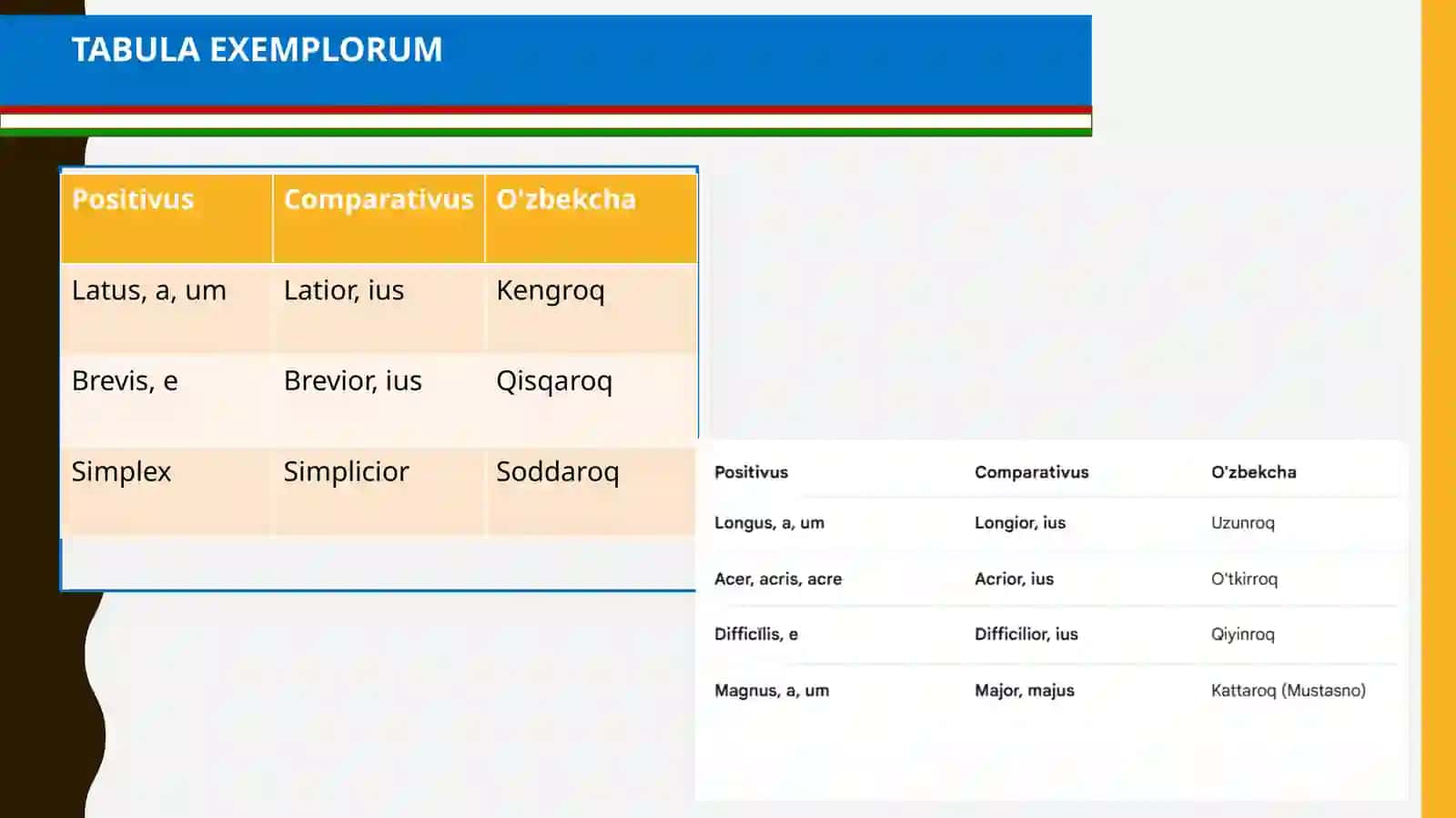 LINGUA LATINA: ADJECTIVUM 4