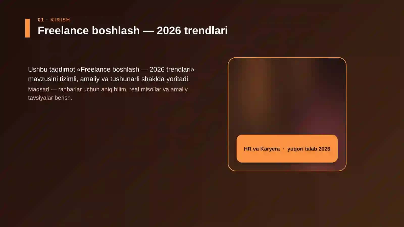 Freelance boshlash — 2026 trendlari 4