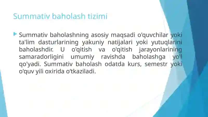 SUMMATIV VA FORMATIV BAHOLASH TIZIMI 4