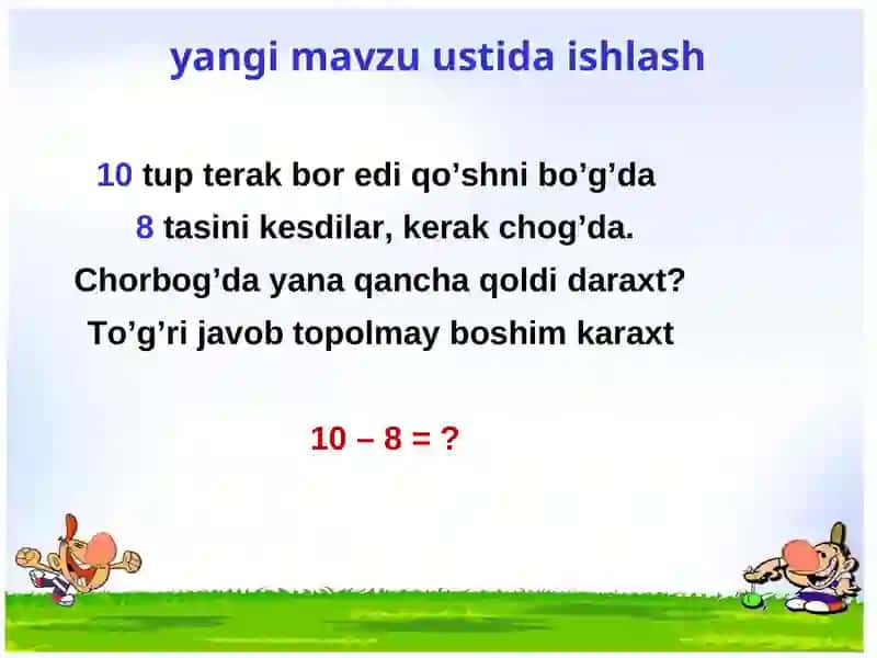 10 dan sonni ayirish 4