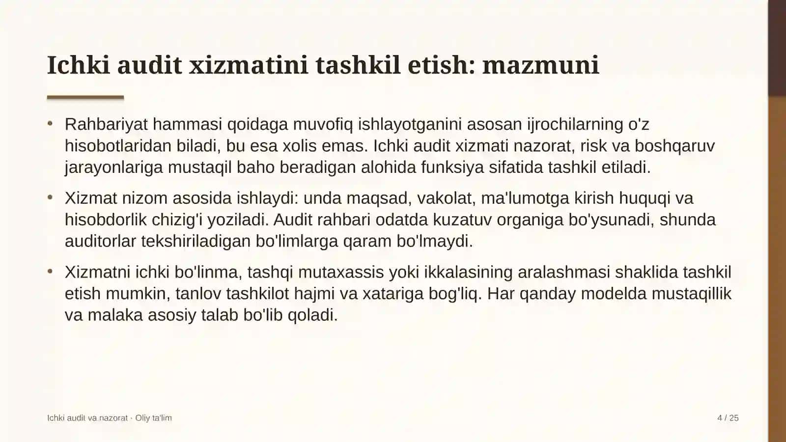 Korporativ axborot tizimlarida ichki audit xizmatini tashkil etish 4