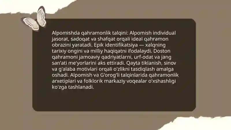 Alpomish dostoni talqinlari 4