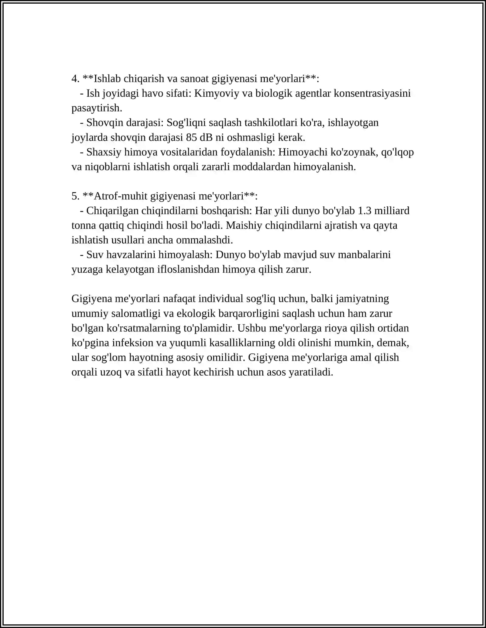 ISHLAB CHIQARISH KORXONALARI LABARATORIYALARI SANITARIK GIGIYENIK HOLATIGA QO'YILGAN TALABLAR 4