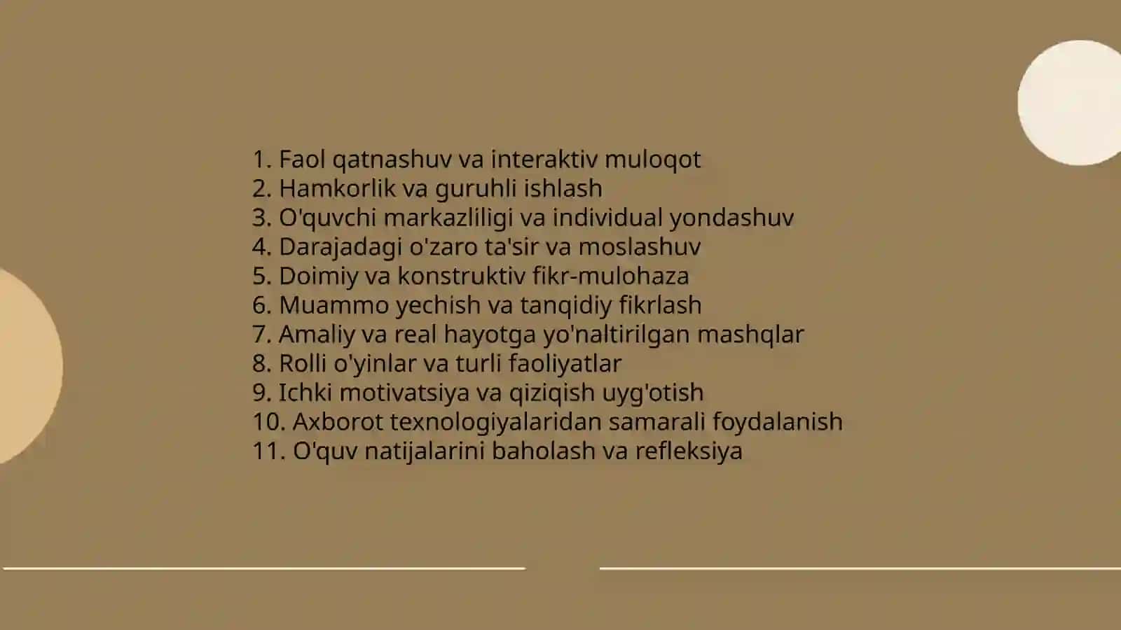 O'qitishning interfaol usullariga tafsiv 4