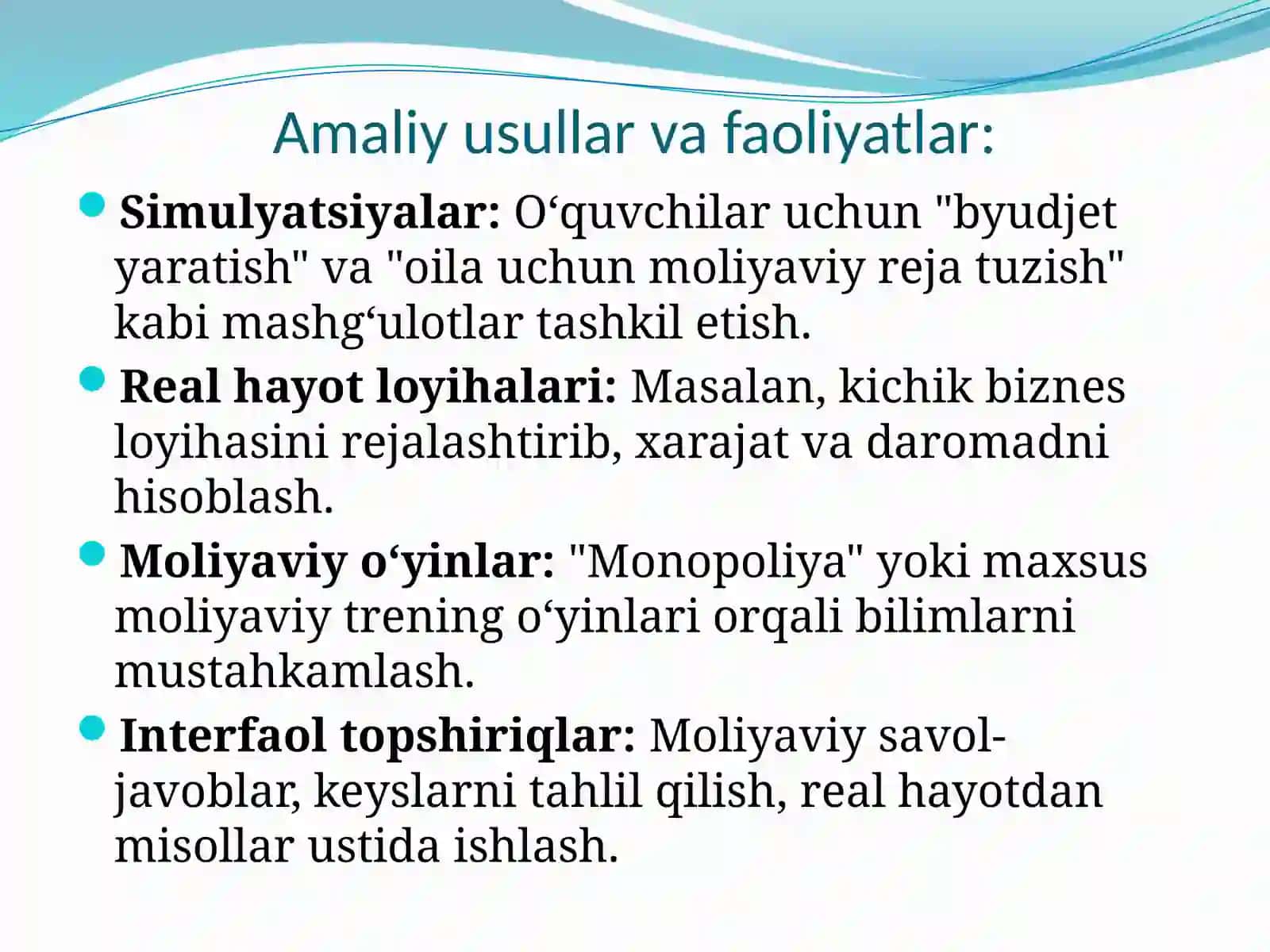 Moliyaviy savdoxonlik 4