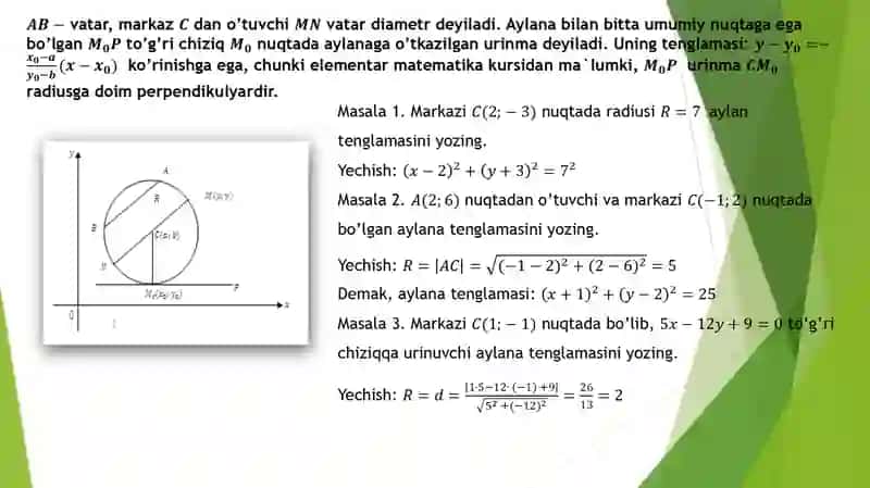 Ikkinchi tartibli egri chiziqlar 4
