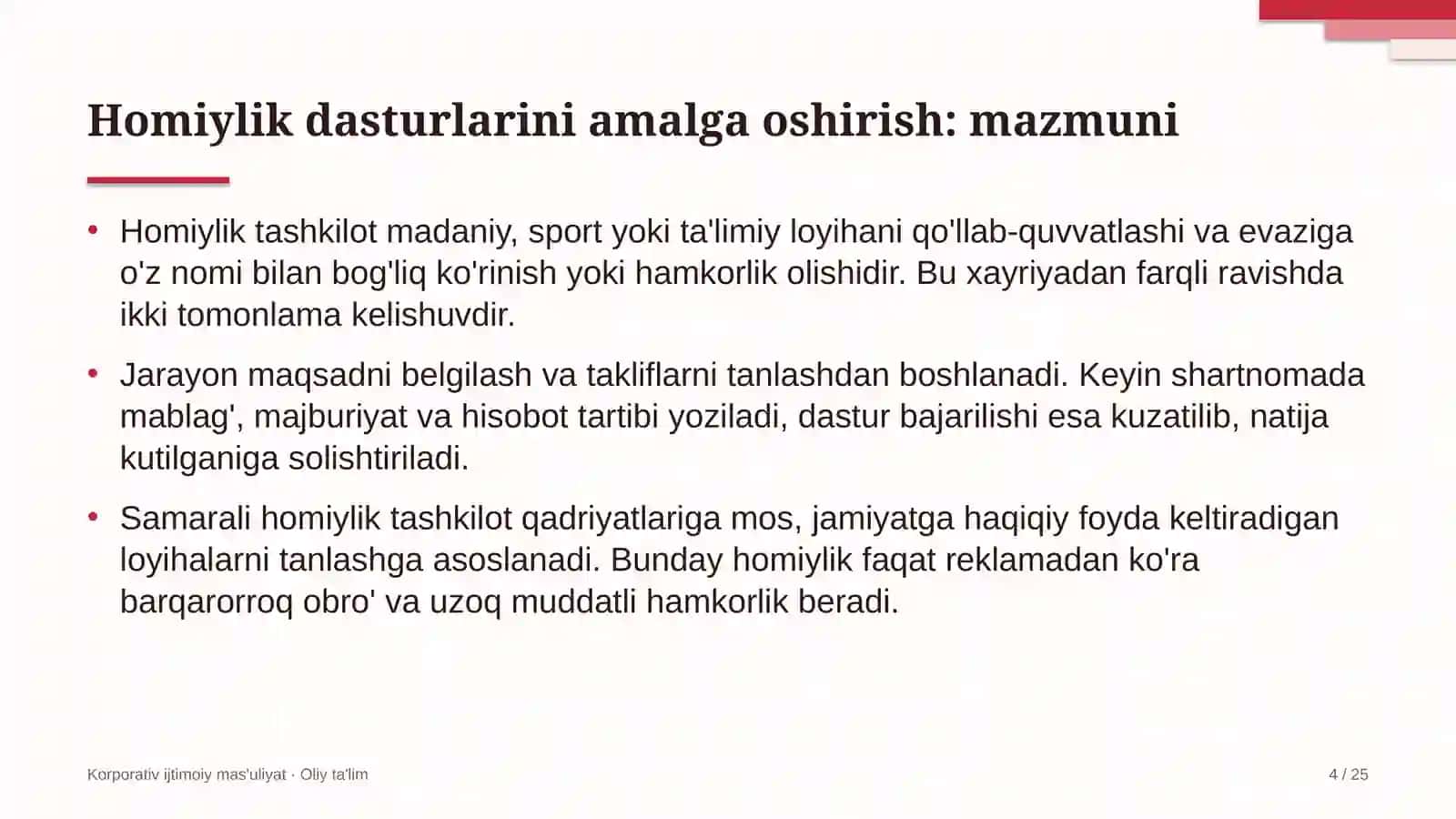 Xususiy maktablarda homiylik dasturlarini amalga oshirish 4