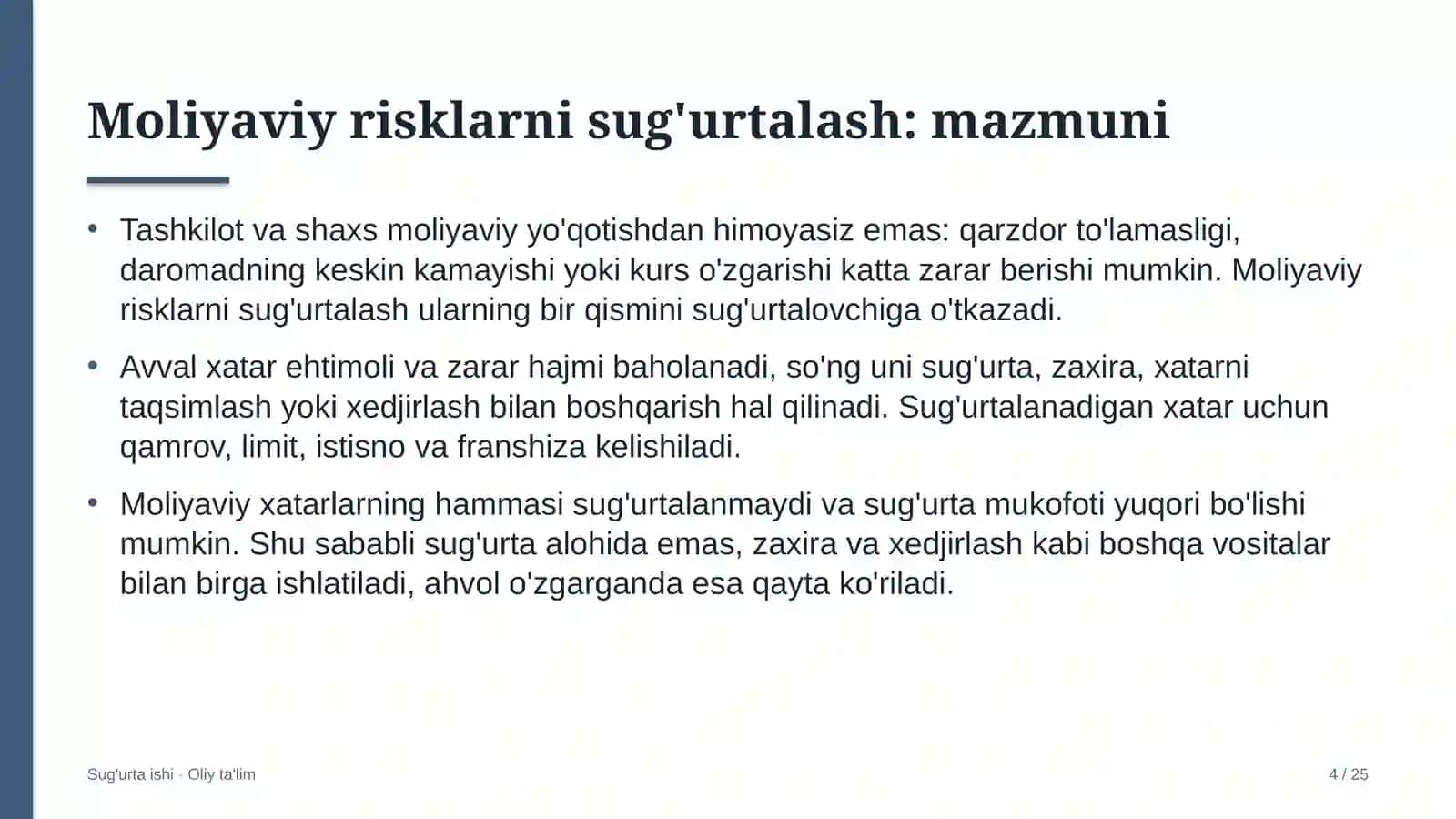 mebel salonlarida moliyaviy risklarni sug'urtalash 6023 4