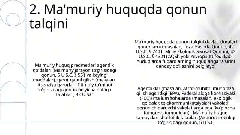 Ma'muriy huquq subyekti 4