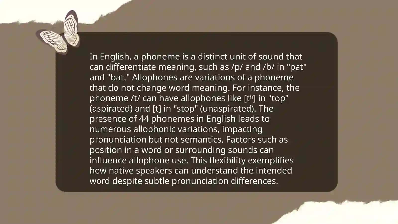 Phoneme Theory 4