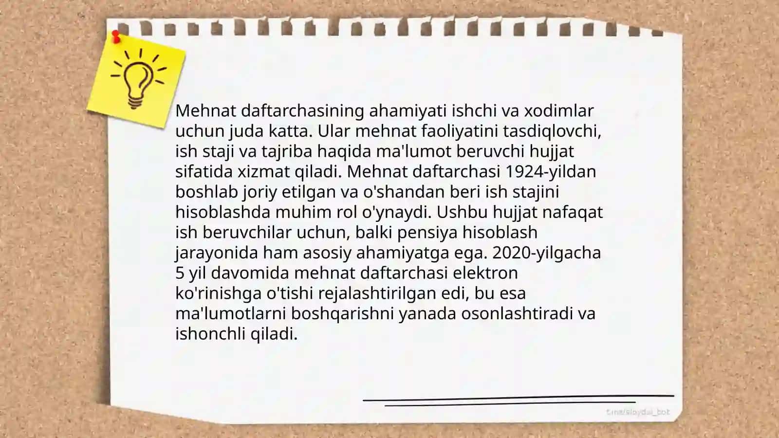 Mehnat daftarchasi 4