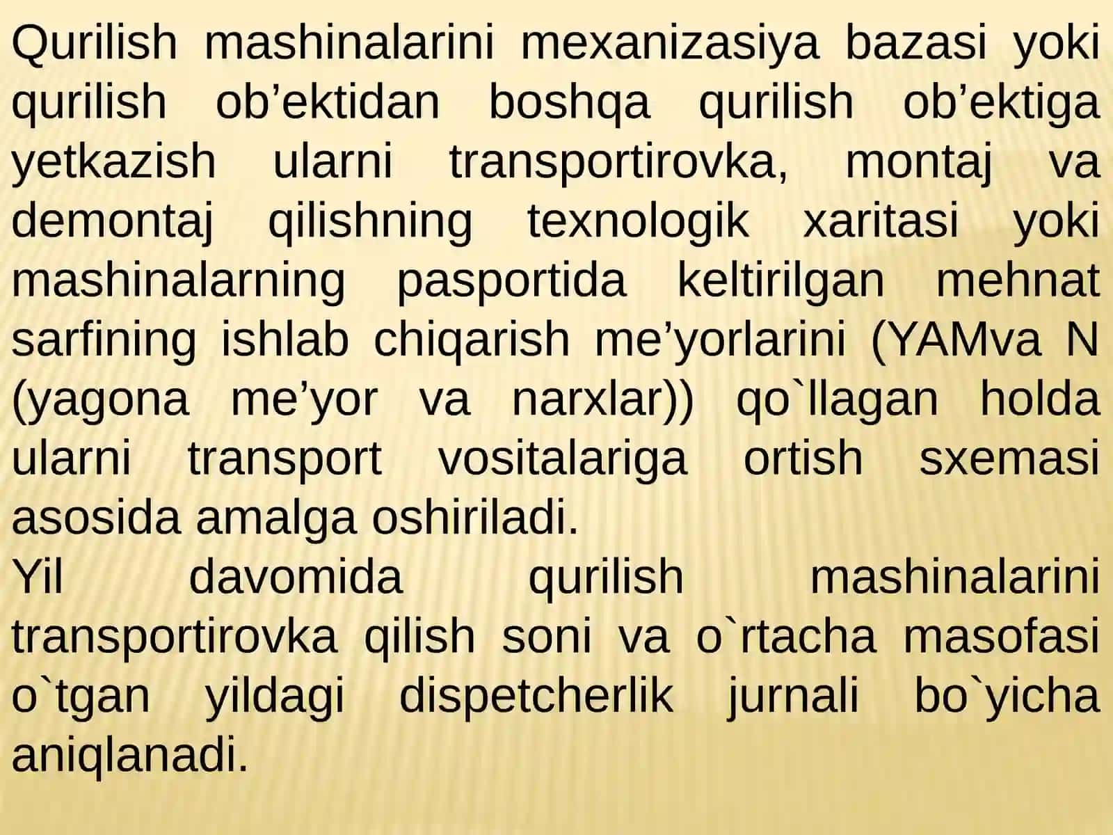 Yo‘l qurilish mashina mexanizmlardan foydalanish smeta hisobiningharajatlar tarkibi va tizimi 4